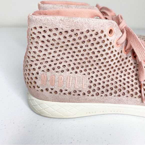 No Bull Mid Suede Trainers Sneakers Pink Size 8.5 - Picture 4 of 9